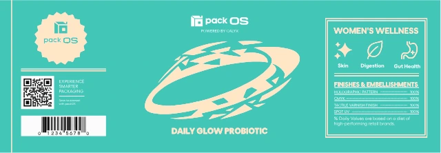 Daily Glow sample supplement-label artwork
